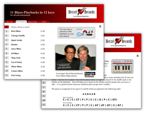 Product picture Multimedia - 11 playalongs for all instruments in 12 keys